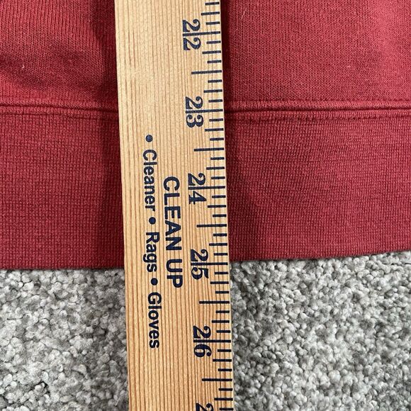 Carhartt Midweight Women's Full Zip Spellout Hooded Sweatshirt Red Y2K Size XL - Picture 12 of 13